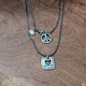Peace and gratitude Brighton necklace